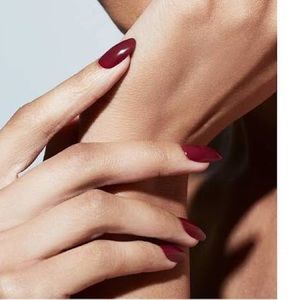 Reusable Pop On Nails (Cherry Liquor)